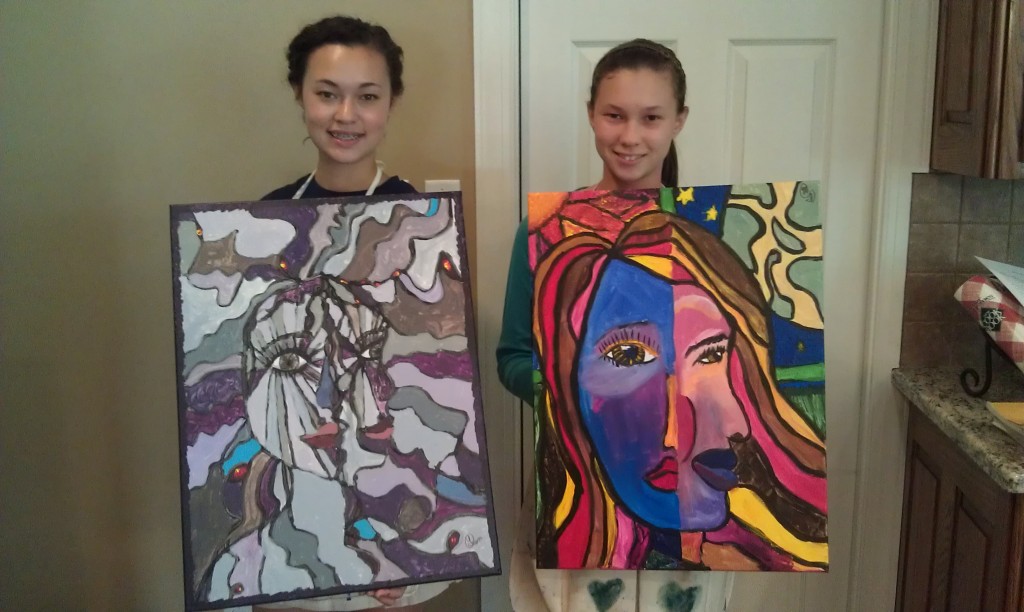 C and C Picasso-Inspired Self Portraits